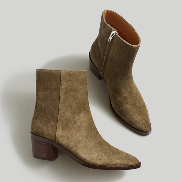 Madewell Shoes - New MADEWELL Size 8 The Darcy Ankle Boot in Burnt Olive Suede